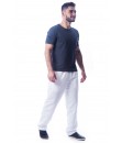 Calça Branca Tactel Forrada Microfibra Masculino P M G GG G1 - BUTU BIRU